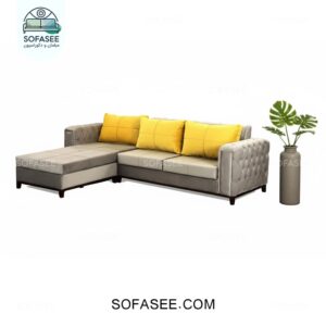 کاناپه تخت خواب شو طرح ال باکس دار