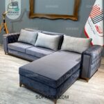 کاناپه تخت خواب شو طرح ال باکس دار