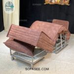 کاناپه تخت خوابشو مدل پانیذ دسته فلزی