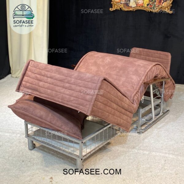 کاناپه تخت خوابشو مدل پانیذ دسته فلزی