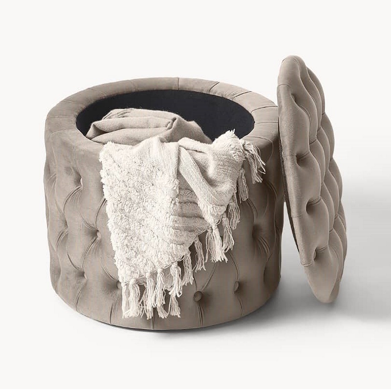 paf-lamse پاف صندوقی لمسه دوزی مدل گرد - Image 1