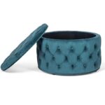 پاف صندوقی لمسه‌ دوزی مدل گرد - Image 2