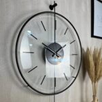 ساعت دیواری مدل امرالد شیشه ای