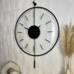 ساعت دیواری مدل امرالد شیشه ای - Image 3